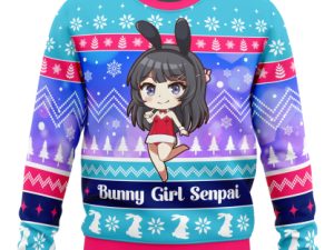 Bunny Girl Senpai Rascal Does Not Dream Of Bunny Girl Senpai Ugly Christmas Sweater - Image 1