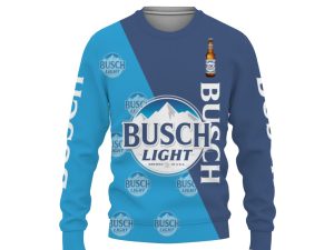 Busch Light And Pattern Logo-3D Sweatshirt - Image 1