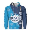 Busch Light And Pattern Logo-3D Unisex Hoodie - Image 1