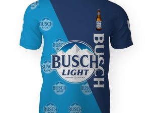 Busch Light And Pattern Logo-3D Unisex T-Shirt - Image 1