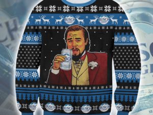 Busch Light Beer Meme Ugly Christmas Sweater - Image 1