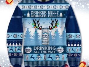 Busch Light Christmas Ugly Christmas Sweater - Image 1