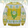 Busch Light Corn Knitting Pattern Ugly Christmas Sweater - Image 1