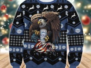 Busch Light Eagle Ugly Christmas Sweater - Image 1