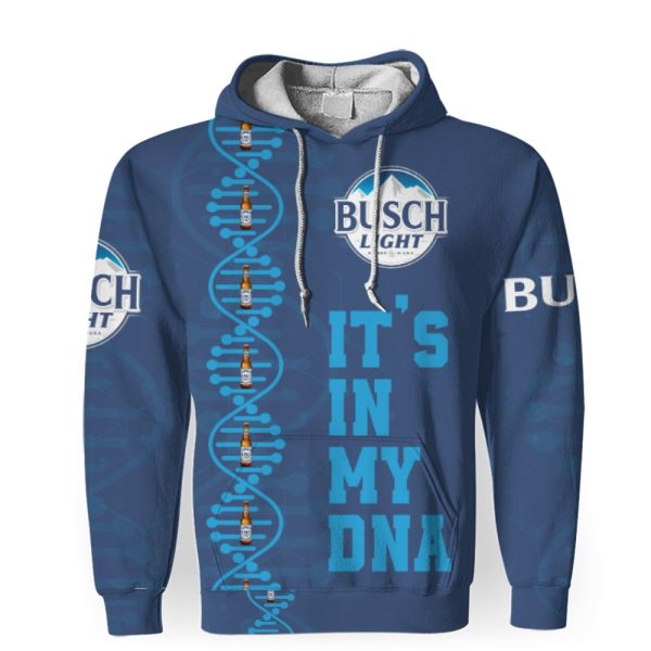 Busch Light It's In My DNA-3D Unisex Hoodie - Image 1