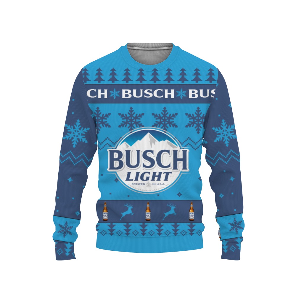busch light merry christmas unisex gift fan 3d sweatshirt 1 Busch Light Merry Christmas Unisex Gift Fan-3D Sweatshirt - Image 1