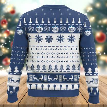 busch light titties funny ugly christmas sweater 2 Busch Light Titties Funny Ugly Christmas Sweater - Image 2