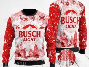 Busch Light Ugly Christmas Sweater Full Size - Image 1