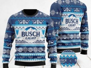 Busch Light Ugly Christmas Sweater Holiday Custome - Image 1