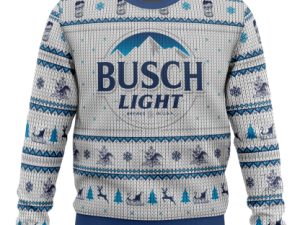 Busch Light Ugly Christmas Sweater Xmas Gift - Image 1
