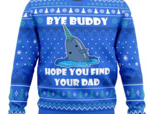 Bye Buddy Elf Ugly Christmas Sweater - Image 1