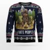 Camping I Hate People Ugly Christmas Sweater - Image 1