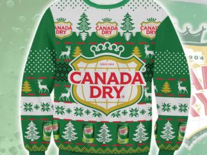 Canada Dry Ginger Ale Ugly Christmas Sweater - Image 1