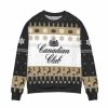 Canadian Club Whisky Snowflake Pattern Ugly Christmas Sweater - Image 1