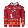 Captain Morgan American Merry Christmas, Snoopy House Cute Fan Gift-3D Unisex Hoodie - Image 1
