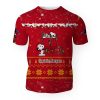 Captain Morgan American Merry Christmas, Snoopy House Cute Fan Gift-3D Unisex T-Shirt - Image 1