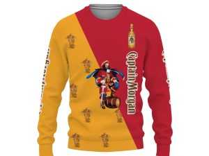 Captain Morgan And Pattern Logo-3D Sweatshirt - Image 1