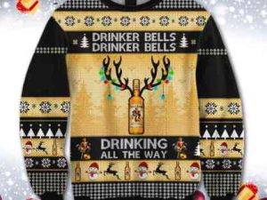 Captain Morgan Drinker Bells Ugly Christmas Sweater Holiday Gift - Image 1