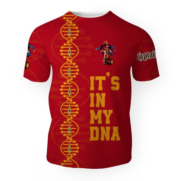 Captain Morgan It's In My DNA-3D Unisex T-Shirt - Image 1