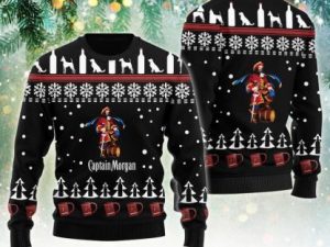 Captain Morgan Ugly Christmas Sweater Holiday Gift - Image 1
