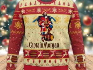 Captain Morgan Ugly Christmas Sweater Xmas Gift - Image 1