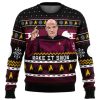 Captain Picard St Ugly Christmas Sweater - Image 1