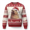 Capybara Christmas Ugly Christmas Sweater Funny Santa Capy Meme Xmas Vibe - Image 1