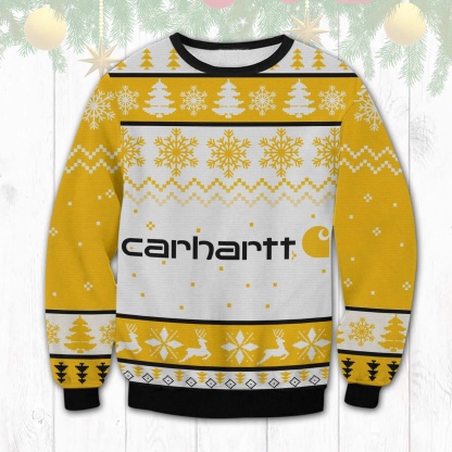 carhartt ugly christmas sweater 1 Carhartt Ugly Christmas Sweater - Image 1