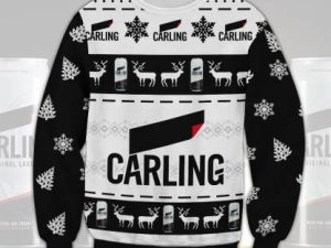Carling Beer Ugly Christmas Sweater - Image 1