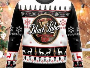 Carling Black Label Beer Ugly Christmas Sweater - Image 1