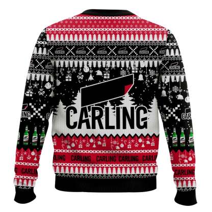 carling united kingdom beer ugly christmas sweater 2 Carling United Kingdom Beer Ugly Christmas Sweater - Image 2