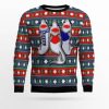 Carolling Sharks Ugly Christmas Sweater - Image 1