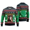 Cat Christmas Snow Window Ugly Christmas Sweater - Image 1