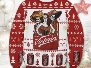Cerveza Victoria Mexican Beer Ugly Christmas Sweater - Image 1