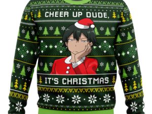 Cheer Up Dude My Teen Romantic Comedy Snafu Ugly Christmas Sweater - Image 1