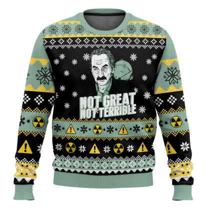 chernobyl not great not terrible ugly christmas sweater 1 Chernobyl Not Great Not Terrible Ugly Christmas Sweater - Image 1