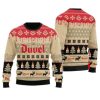 Chevron Pattern Duvel Beer Christmas Ugly Christmas Sweater - Image 1