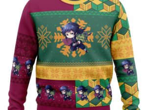 Chibi Christmas Giyu Tomioka Slayer Ugly Christmas Sweater - Image 1