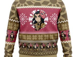 Chibi Christmas Haganezuka Hotaru Slayer Ugly Christmas Sweater - Image 1