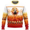 Chibi Christmas Kyojuro Rengoku Slayer Ugly Christmas Sweater - Image 1