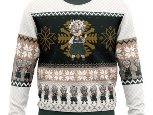 Chibi Christmas Sanemi Shinazugawa Slayer Ugly Christmas Sweater - Image 1