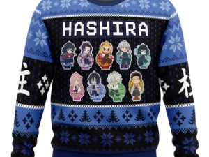 Chibi Hashira Slayer Ugly Christmas Sweater - Image 1