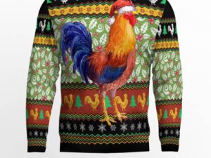Chicken Cluck Ry Christmas Ugly Christmas Sweater - Image 1