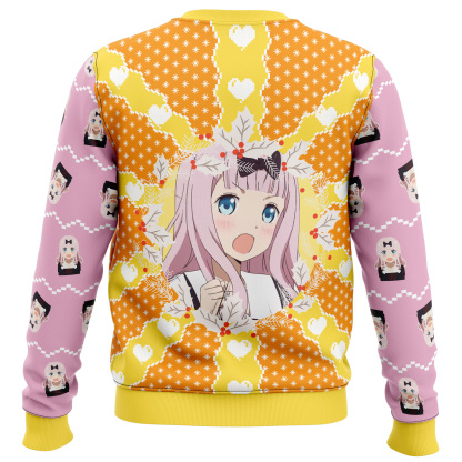 chika fujiwara kaguya sama love is war ugly christmas sweater 2 Chika Fujiwara Kaguya Sama Love Is War Ugly Christmas Sweater - Image 2
