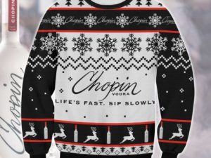 Chopin Vodka Ugly Christmas Sweater - Image 1