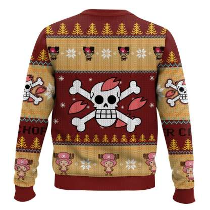 chopper one piece ugly christmas sweater 2 Chopper One Piece Ugly Christmas Sweater - Image 2