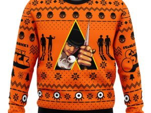 Christmas Alex A Clockwork Orange Ugly Christmas Sweater - Image 1