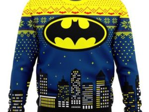 Christmas Batman Ugly Christmas Sweater - Image 1