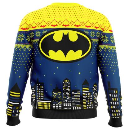 christmas batman ugly christmas sweater 2 Christmas Batman Ugly Christmas Sweater - Image 2