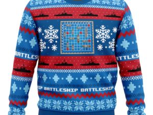 Christmas Battleship Board Games Ugly Christmas Sweater - Image 1